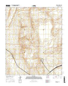 Pedernal New Mexico Current topographic map, 1:24000 scale, 7.5 X 7.5 Minute, Year 2017