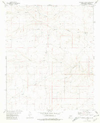 Pedernal Arroyo New Mexico Historical topographic map, 1:24000 scale, 7.5 X 7.5 Minute, Year 1981