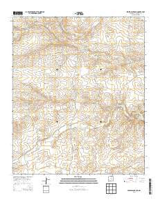 Pedernal Arroyo New Mexico Current topographic map, 1:24000 scale, 7.5 X 7.5 Minute, Year 2013