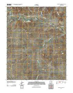 Pedernal Creek New Mexico Historical topographic map, 1:24000 scale, 7.5 X 7.5 Minute, Year 2010