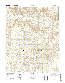 Pedernal Creek New Mexico Historical topographic map, 1:24000 scale, 7.5 X 7.5 Minute, Year 2013