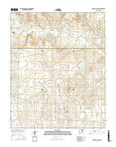 Pedernal Creek New Mexico Current topographic map, 1:24000 scale, 7.5 X 7.5 Minute, Year 2017