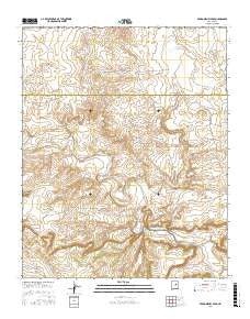 Pedro Miguel Peak New Mexico Current topographic map, 1:24000 scale, 7.5 X 7.5 Minute, Year 2017