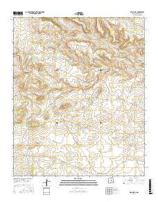 Pelon Hill New Mexico Current topographic map, 1:24000 scale, 7.5 X 7.5 Minute, Year 2017
