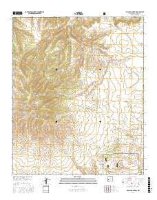Pelona Mountain New Mexico Current topographic map, 1:24000 scale, 7.5 X 7.5 Minute, Year 2017