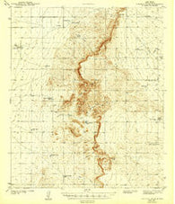 Pendejo Wash New Mexico Historical topographic map, 1:62500 scale, 15 X 15 Minute, Year 1943