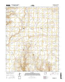 Pennington New Mexico Current topographic map, 1:24000 scale, 7.5 X 7.5 Minute, Year 2017