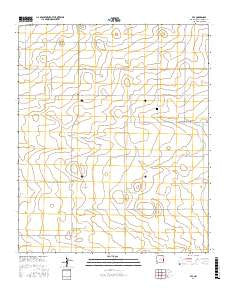 Pep New Mexico Current topographic map, 1:24000 scale, 7.5 X 7.5 Minute, Year 2017