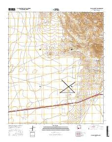 Picacho Mountain New Mexico Current topographic map, 1:24000 scale, 7.5 X 7.5 Minute, Year 2017