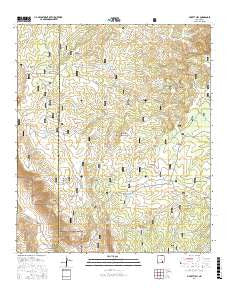 Pickett Hill New Mexico Current topographic map, 1:24000 scale, 7.5 X 7.5 Minute, Year 2017