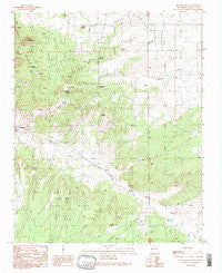Picture Rock New Mexico Historical topographic map, 1:24000 scale, 7.5 X 7.5 Minute, Year 1990