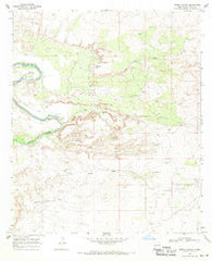 Pierce Canyon New Mexico Historical topographic map, 1:24000 scale, 7.5 X 7.5 Minute, Year 1968