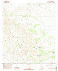 Pierce Peak New Mexico Historical topographic map, 1:24000 scale, 7.5 X 7.5 Minute, Year 1982