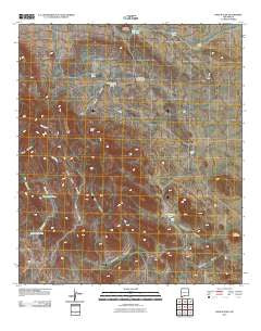 Pierce Peak New Mexico Historical topographic map, 1:24000 scale, 7.5 X 7.5 Minute, Year 2010