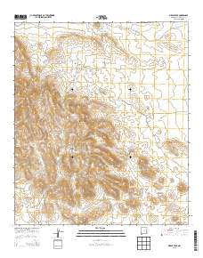 Pierce Peak New Mexico Historical topographic map, 1:24000 scale, 7.5 X 7.5 Minute, Year 2013