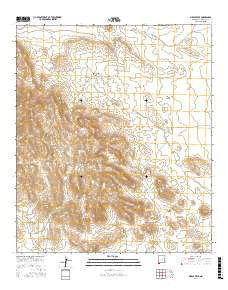 Pierce Peak New Mexico Current topographic map, 1:24000 scale, 7.5 X 7.5 Minute, Year 2017