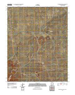 Pinabetoso Peaks New Mexico Historical topographic map, 1:24000 scale, 7.5 X 7.5 Minute, Year 2010