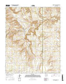 Pinavete Canyon New Mexico Current topographic map, 1:24000 scale, 7.5 X 7.5 Minute, Year 2017