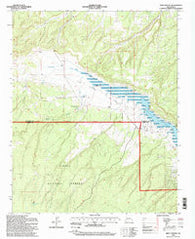 Pine Canyon New Mexico Historical topographic map, 1:24000 scale, 7.5 X 7.5 Minute, Year 1995