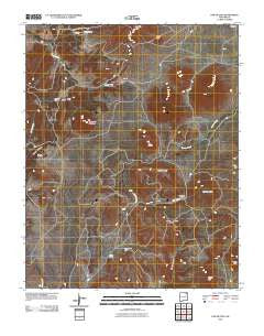 Pine Buttes New Mexico Historical topographic map, 1:24000 scale, 7.5 X 7.5 Minute, Year 2010