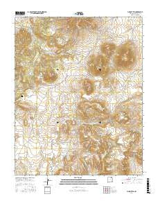 Pine Buttes New Mexico Current topographic map, 1:24000 scale, 7.5 X 7.5 Minute, Year 2017