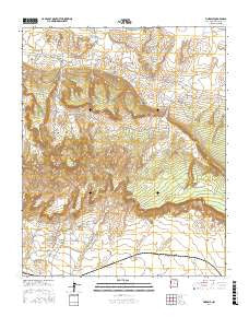Pinedale New Mexico Current topographic map, 1:24000 scale, 7.5 X 7.5 Minute, Year 2017