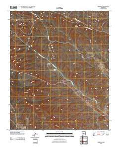 Pink Peak New Mexico Historical topographic map, 1:24000 scale, 7.5 X 7.5 Minute, Year 2010
