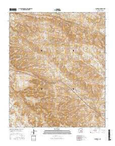 Pink Peak New Mexico Current topographic map, 1:24000 scale, 7.5 X 7.5 Minute, Year 2017