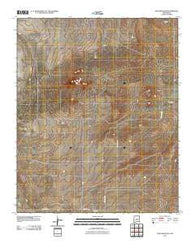 Pino Mountain New Mexico Historical topographic map, 1:24000 scale, 7.5 X 7.5 Minute, Year 2010