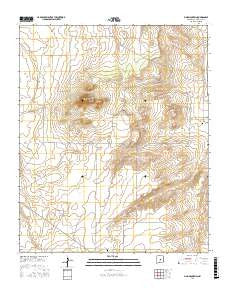 Pino Mountain New Mexico Current topographic map, 1:24000 scale, 7.5 X 7.5 Minute, Year 2017