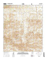 Pinon New Mexico Current topographic map, 1:24000 scale, 7.5 X 7.5 Minute, Year 2017