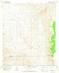 Pinon Ranch New Mexico Historical topographic map, 1:24000 scale, 7.5 X 7.5 Minute, Year 1965
