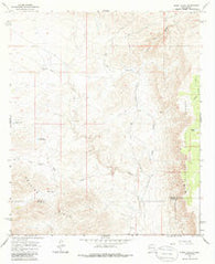 Pinon Ranch New Mexico Historical topographic map, 1:24000 scale, 7.5 X 7.5 Minute, Year 1965