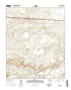 Pintada New Mexico Current topographic map, 1:24000 scale, 7.5 X 7.5 Minute, Year 2017