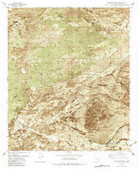Pipeline Canyon New Mexico Historical topographic map, 1:24000 scale, 7.5 X 7.5 Minute, Year 1982