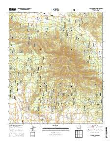 Pitchfork Canyon New Mexico Historical topographic map, 1:24000 scale, 7.5 X 7.5 Minute, Year 2013