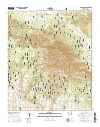 Pitchfork Canyon New Mexico Current topographic map, 1:24000 scale, 7.5 X 7.5 Minute, Year 2017