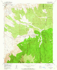 Placitas New Mexico Historical topographic map, 1:24000 scale, 7.5 X 7.5 Minute, Year 1954