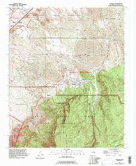 Placitas New Mexico Historical topographic map, 1:24000 scale, 7.5 X 7.5 Minute, Year 1990