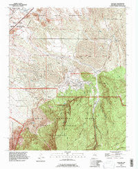 Placitas New Mexico Historical topographic map, 1:24000 scale, 7.5 X 7.5 Minute, Year 1990