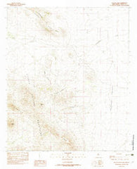 Playas Peak New Mexico Historical topographic map, 1:24000 scale, 7.5 X 7.5 Minute, Year 1982