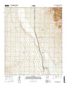 Playas Lake South New Mexico Current topographic map, 1:24000 scale, 7.5 X 7.5 Minute, Year 2017