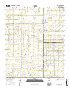 Pleasure Lake New Mexico Current topographic map, 1:24000 scale, 7.5 X 7.5 Minute, Year 2017