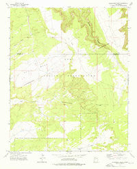 Plumasano Basin New Mexico Historical topographic map, 1:24000 scale, 7.5 X 7.5 Minute, Year 1972