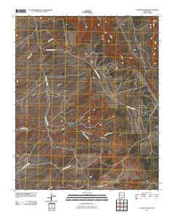 Plumasano Basin New Mexico Historical topographic map, 1:24000 scale, 7.5 X 7.5 Minute, Year 2010