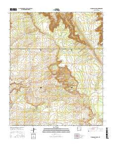 Plumasano Basin New Mexico Current topographic map, 1:24000 scale, 7.5 X 7.5 Minute, Year 2017