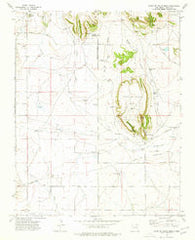 Point Of Rocks Mesa New Mexico Historical topographic map, 1:24000 scale, 7.5 X 7.5 Minute, Year 1974