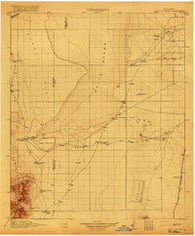 Point Of Sands New Mexico Historical topographic map, 1:125000 scale, 30 X 30 Minute, Year 1916