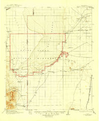 Point Of Sands New Mexico Historical topographic map, 1:125000 scale, 30 X 30 Minute, Year 1916