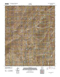 Polecat Draw New Mexico Historical topographic map, 1:24000 scale, 7.5 X 7.5 Minute, Year 2010